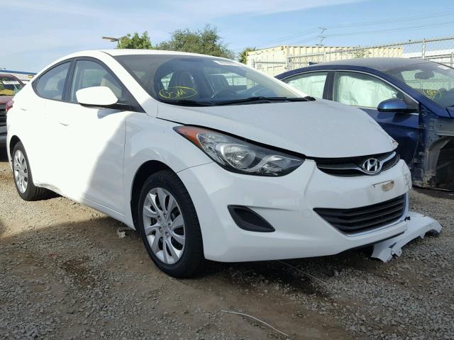 5NPDH4AE1BH003264 - 2011 HYUNDAI ELANTRA GL WHITE photo 1