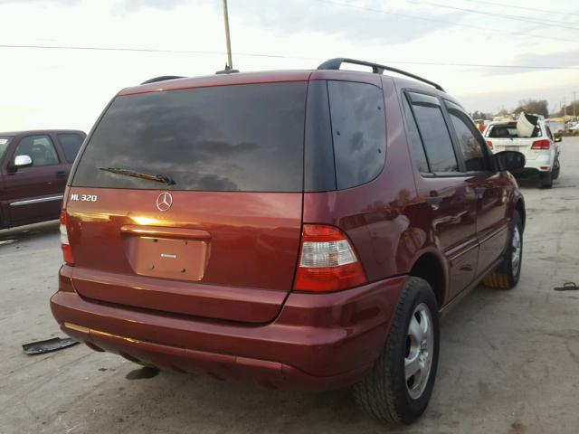 4JGAB54E62A321258 - 2002 MERCEDES-BENZ ML 320 MAROON photo 4