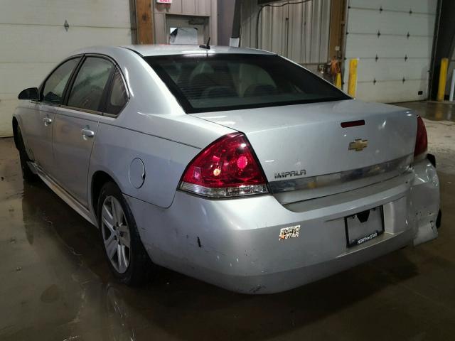 2G1WA5EN4A1206672 - 2010 CHEVROLET IMPALA LS SILVER photo 3