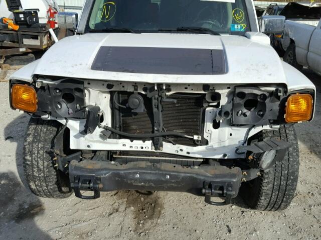 5GTDN13E778241879 - 2007 HUMMER H3 WHITE photo 9