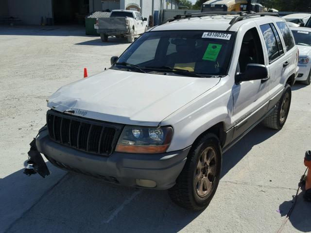 1J4GX48S51C696548 - 2001 JEEP GRAND CHER WHITE photo 2