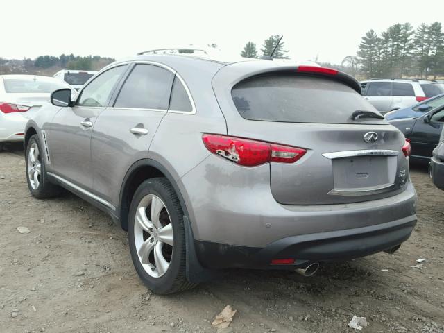 JNRAS18W99M156282 - 2009 INFINITI FX35 GRAY photo 3