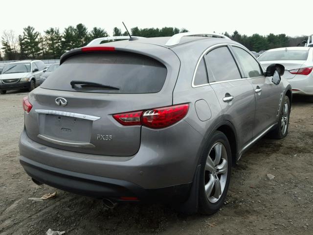 JNRAS18W99M156282 - 2009 INFINITI FX35 GRAY photo 4