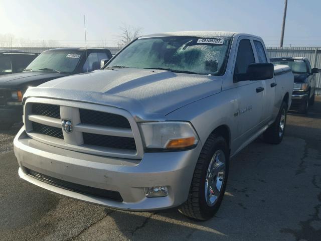 1C6RD6FT8CS228828 - 2012 DODGE RAM 1500 S SILVER photo 2