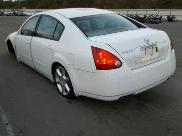 1N4BA41E05C840038 - 2005 NISSAN MAXIMA SE WHITE photo 3