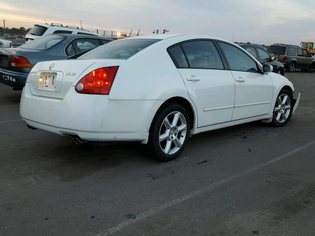 1N4BA41E05C840038 - 2005 NISSAN MAXIMA SE WHITE photo 4