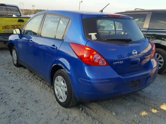 3N1BC1CP5BL361649 - 2011 NISSAN VERSA S BLUE photo 3