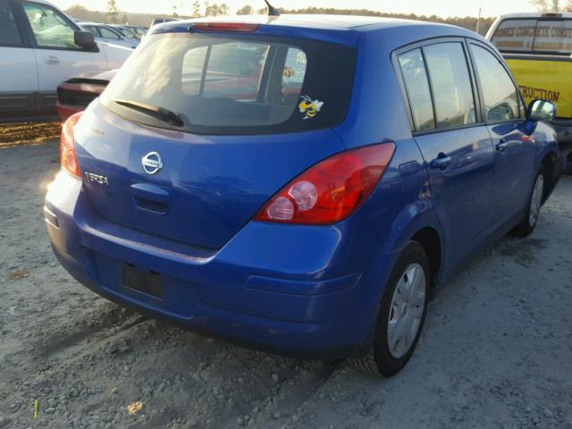 3N1BC1CP5BL361649 - 2011 NISSAN VERSA S BLUE photo 4