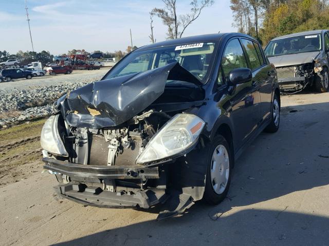 3N1BC13E99L387745 - 2009 NISSAN VERSA S BLACK photo 2