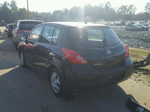 3N1BC13E99L387745 - 2009 NISSAN VERSA S BLACK photo 3