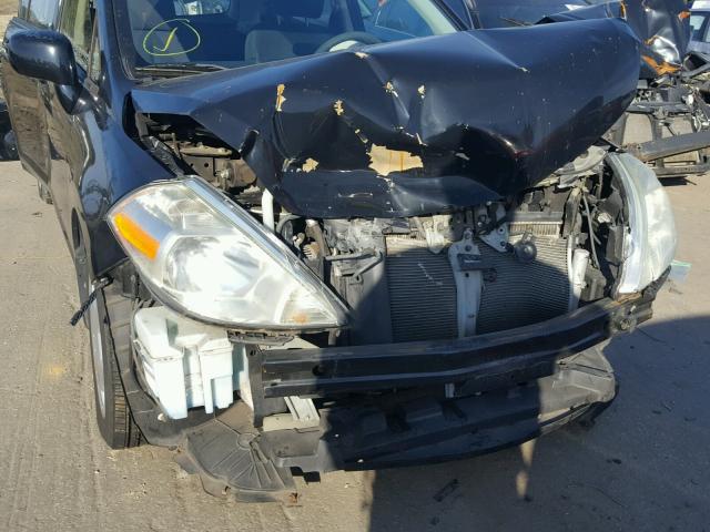 3N1BC13E99L387745 - 2009 NISSAN VERSA S BLACK photo 9