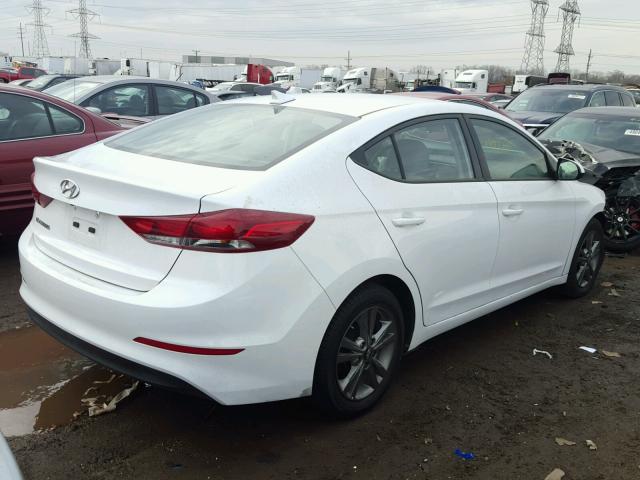 5NPD84LF3HH134873 - 2017 HYUNDAI ELANTRA SE WHITE photo 4