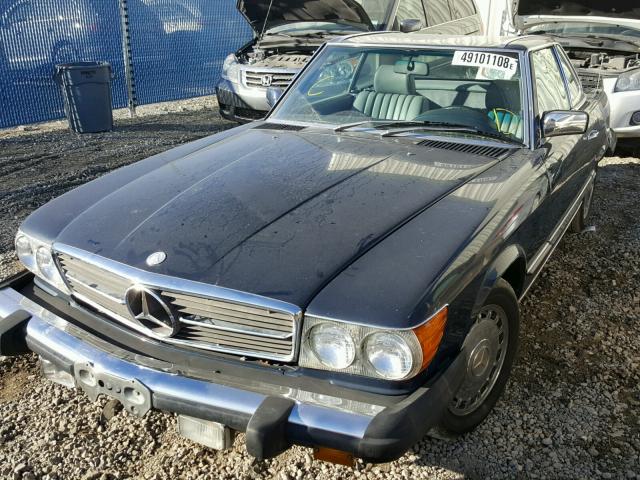 WDBBA45A9DB020335 - 1983 MERCEDES-BENZ 380 SL BLUE photo 2