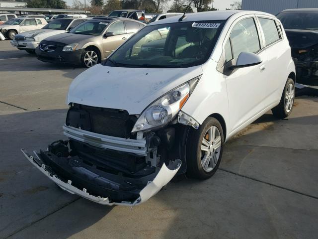 KL8CD6S99DC511039 - 2013 CHEVROLET SPARK 1LT WHITE photo 2