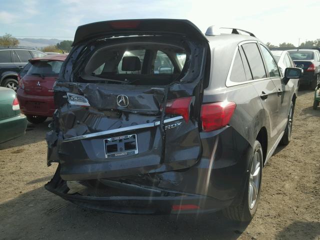 5J8TB3H38EL018244 - 2014 ACURA RDX BASE GRAY photo 4