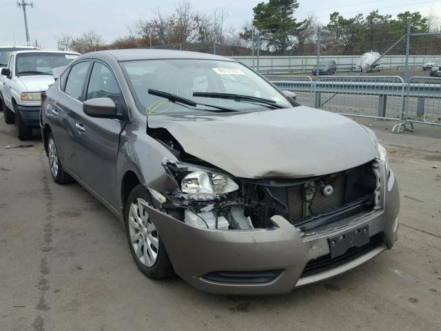 3N1AB7AP1FL694005 - 2015 NISSAN SENTRA S GRAY photo 1