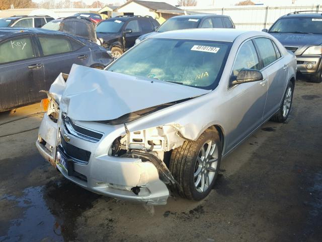 1G1ZB5EB0AF316787 - 2010 CHEVROLET MALIBU LS SILVER photo 2