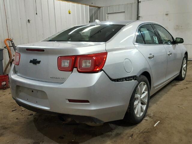 1G11H5SLXEF277558 - 2014 CHEVROLET MALIBU LTZ SILVER photo 4