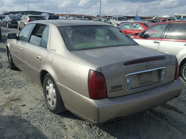 1G6KD54Y11U266084 - 2001 CADILLAC DEVILLE TAN photo 3