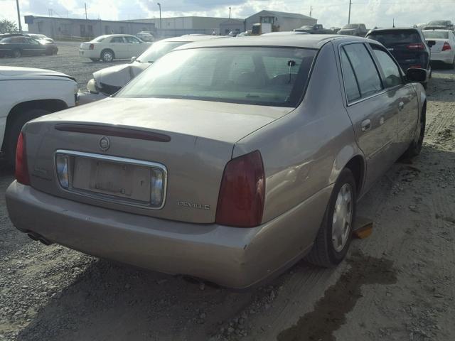 1G6KD54Y11U266084 - 2001 CADILLAC DEVILLE TAN photo 4