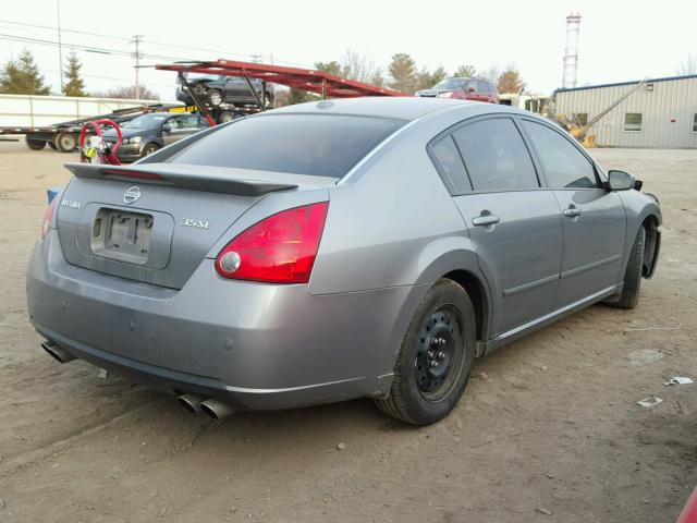 1N4BA41E28C825982 - 2008 NISSAN MAXIMA SE GRAY photo 4