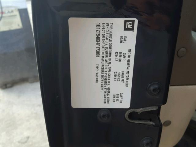 1G1ZT548X4F173001 - 2004 CHEVROLET MALIBU LS 蓝色 照片 10