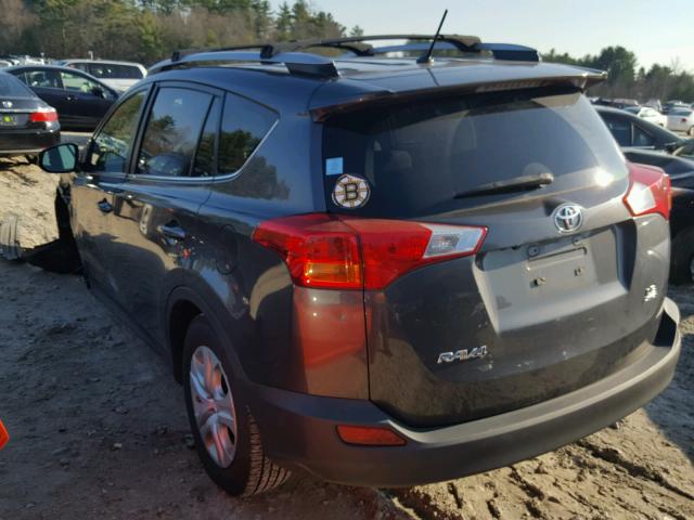 2T3BFREVXDW039969 - 2013 TOYOTA RAV4 LE GRAY photo 3