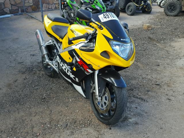 JS1GN7BA512107334 - 2001 SUZUKI GSX-R600 YELLOW photo 1