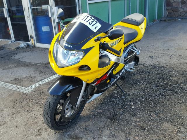 JS1GN7BA512107334 - 2001 SUZUKI GSX-R600 YELLOW photo 2