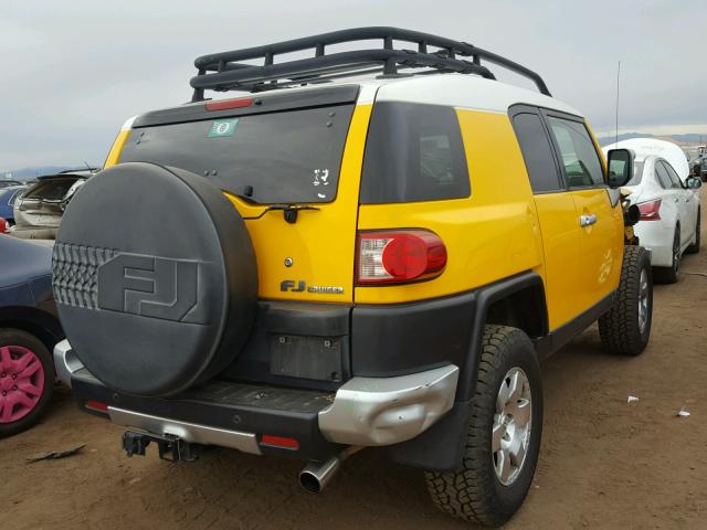 JTEBU11F78K003057 - 2008 TOYOTA FJ CRUISER YELLOW photo 4