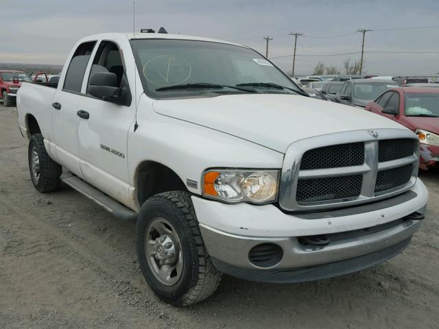 3D7KU28D83G808053 - 2003 DODGE RAM 2500 S WHITE photo 1