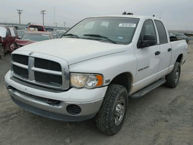 3D7KU28D83G808053 - 2003 DODGE RAM 2500 S WHITE photo 2