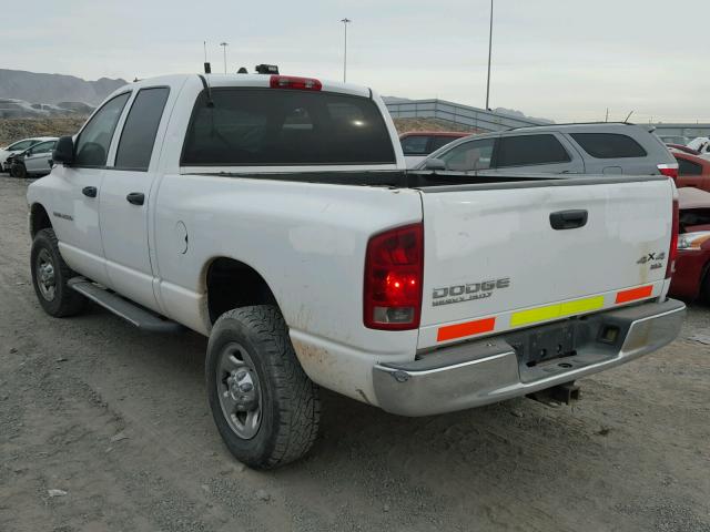 3D7KU28D83G808053 - 2003 DODGE RAM 2500 S WHITE photo 3