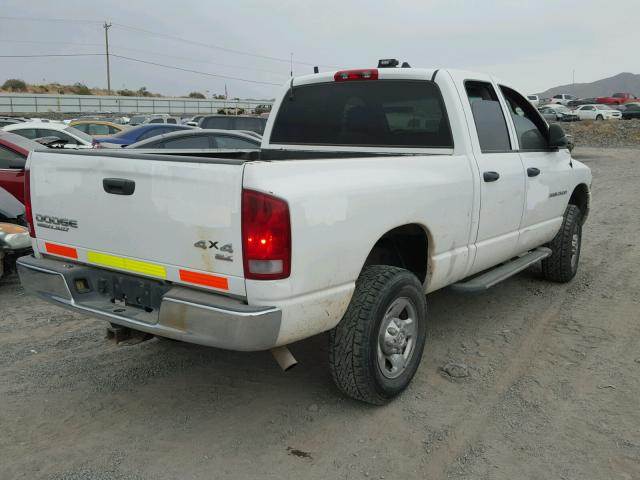 3D7KU28D83G808053 - 2003 DODGE RAM 2500 S WHITE photo 4