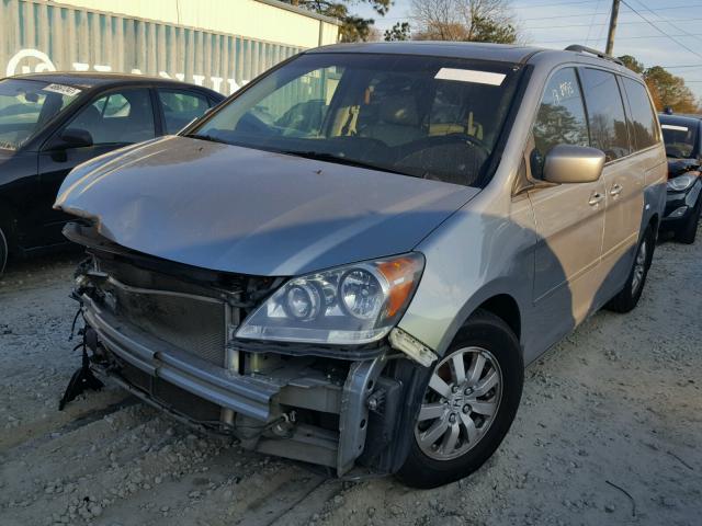 5FNRL38758B098425 - 2008 HONDA ODYSSEY EX BLUE photo 2