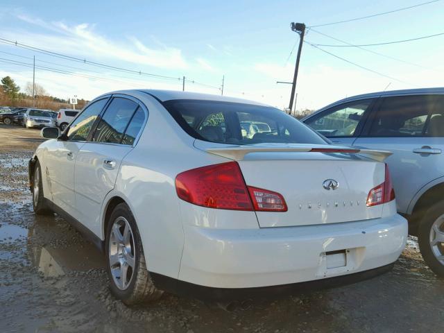 JNKCV51E73M334043 - 2003 INFINITI G35 WHITE photo 3