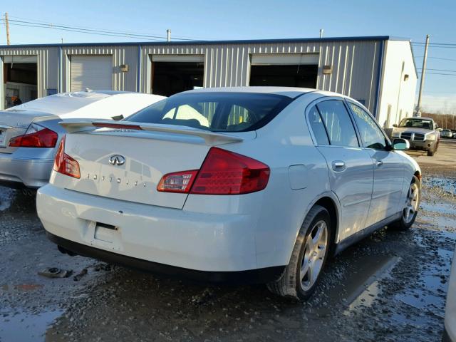 JNKCV51E73M334043 - 2003 INFINITI G35 WHITE photo 4