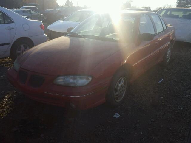 1G2NE52T4TC850975 - 1996 PONTIAC GRAND AM S RED photo 2