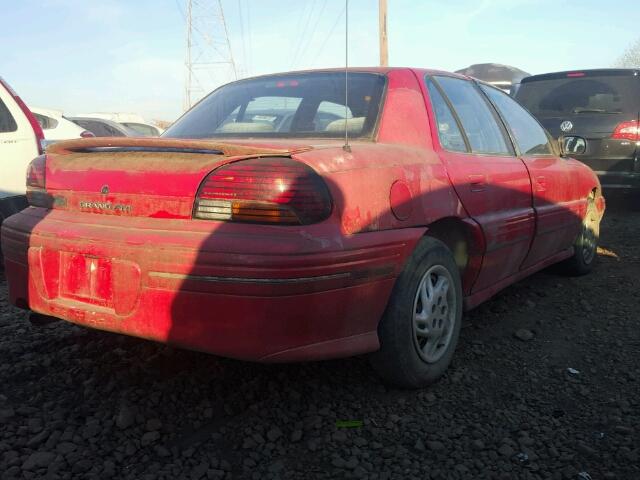 1G2NE52T4TC850975 - 1996 PONTIAC GRAND AM S RED photo 4