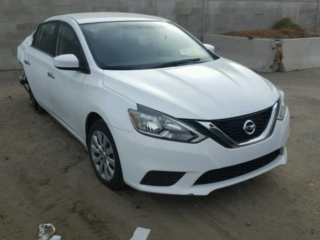 3N1AB7AP1GY243239 - 2016 NISSAN SENTRA S WHITE photo 1