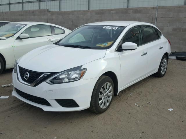 3N1AB7AP1GY243239 - 2016 NISSAN SENTRA S WHITE photo 2