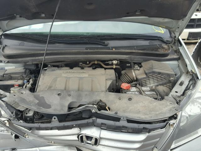 5FNRL38779B054511 - 2009 HONDA ODYSSEY EX BLUE photo 7