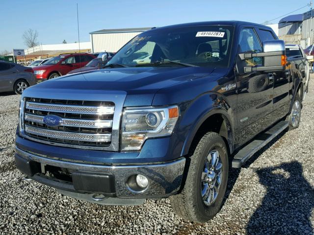 1FTFW1ET0DFD19421 - 2013 FORD F150 SUPER BLUE photo 2