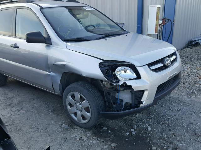 KNDKG3A47A7722811 - 2010 KIA SPORTAGE L SILVER photo 9