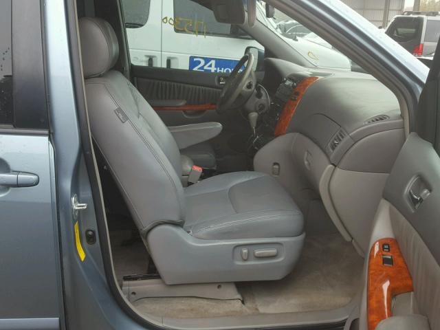 5TDZA22C76S534660 - 2006 TOYOTA SIENNA XLE BLUE photo 5