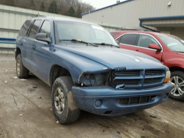 1B4HS38N12F175577 - 2002 DODGE DURANGO SP BLUE photo 1