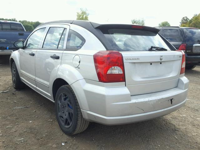 1B3HB48B07D337122 - 2007 DODGE CALIBER SX SILVER photo 3