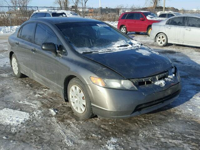 2HGFA16376H022159 - 2006 HONDA CIVIC DX V GRAY photo 1