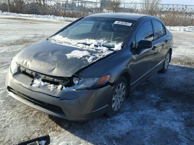 2HGFA16376H022159 - 2006 HONDA CIVIC DX V GRAY photo 2