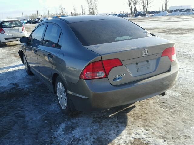 2HGFA16376H022159 - 2006 HONDA CIVIC DX V GRAY photo 3